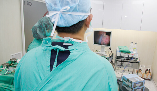 水滴型隆乳手術全程輔助高解析之內視鏡系統