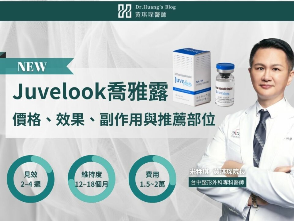 Juvelook喬雅露（新童妍），專業醫師解析價格、效果、副作用與推薦部位