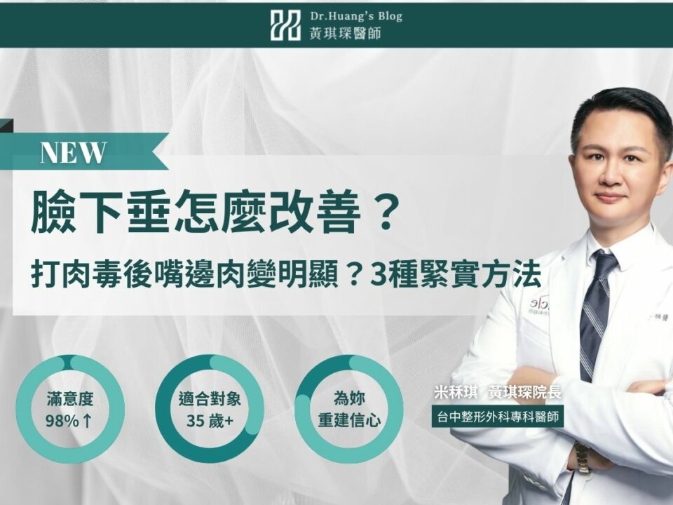 臉下垂怎麼改善？打肉毒後嘴邊肉變明顯？緊實臉部方法醫師告訴你
