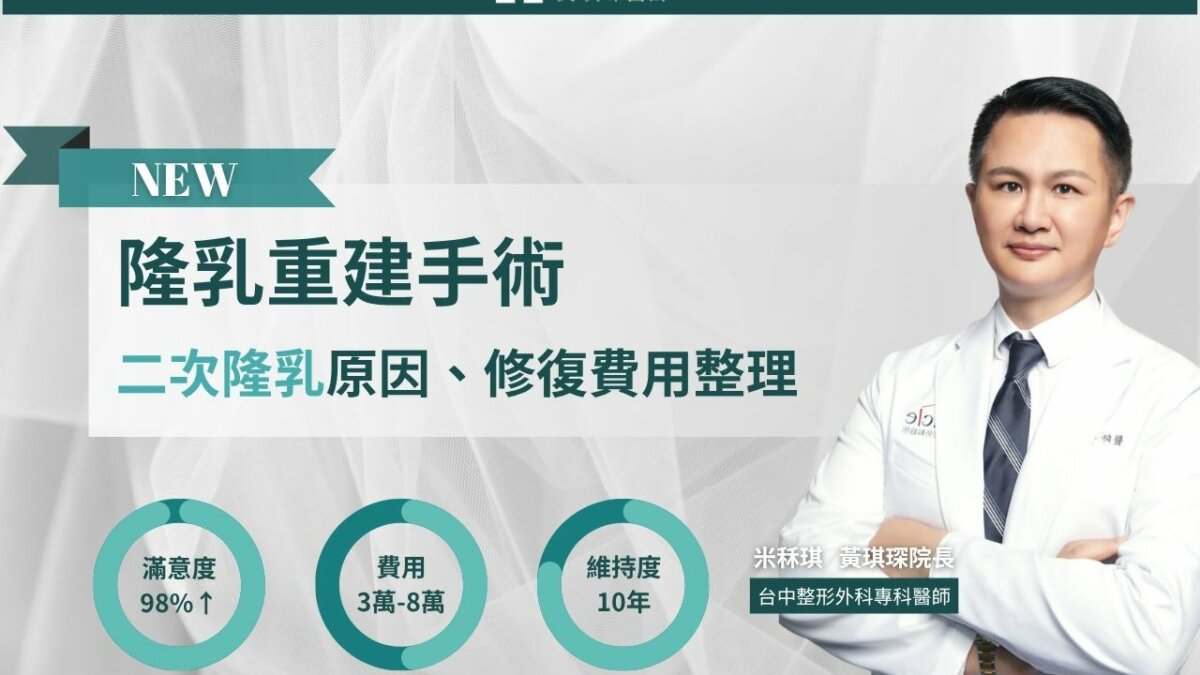 二次隆乳怎麼修復？隆乳重做原因、費用與重建手術方式整理