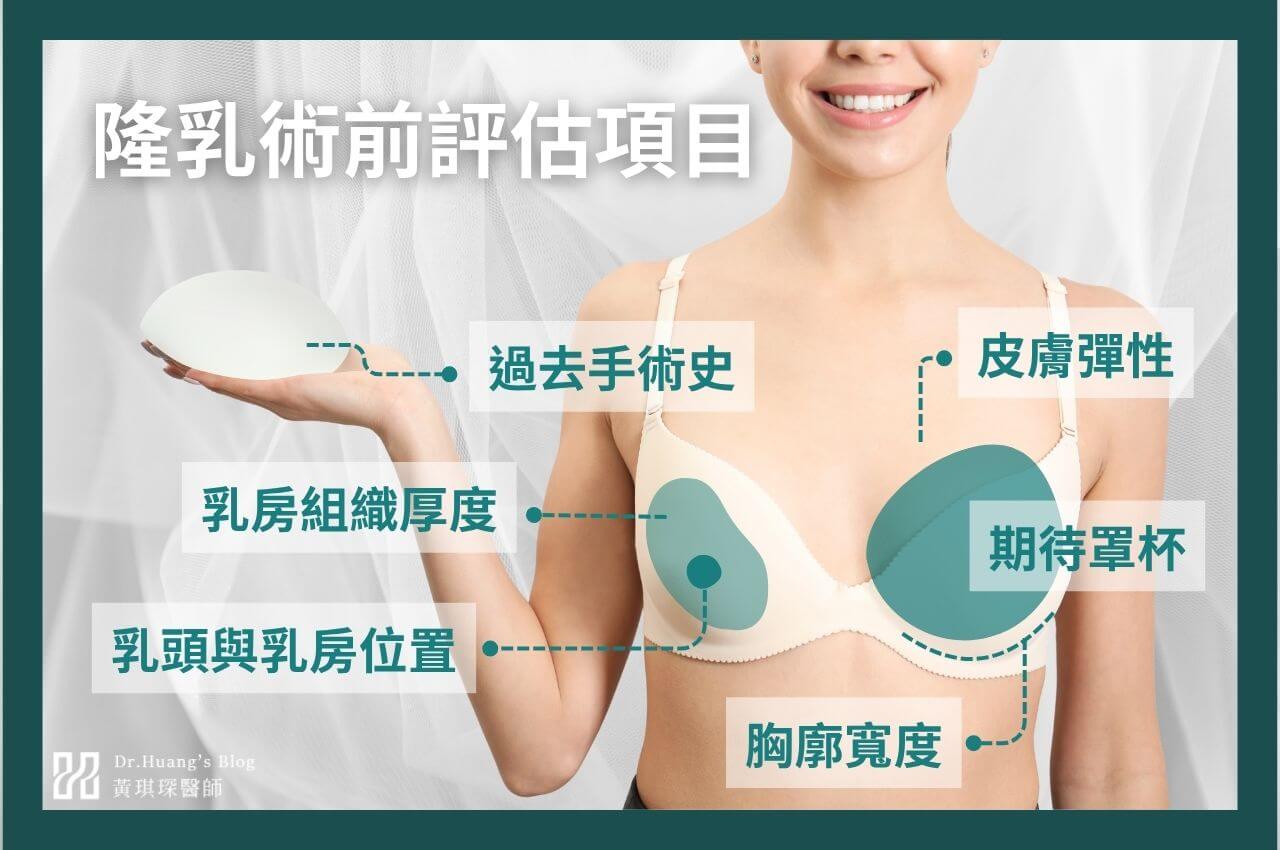 隆乳術前評估項目