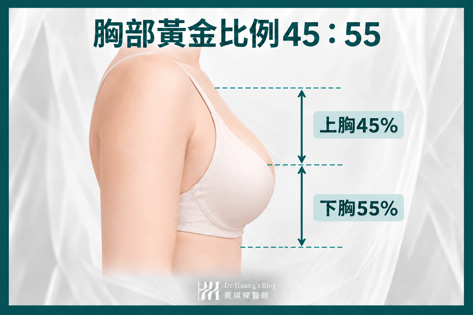 胸部黃金比例怎麼看？45：55是最美胸型嗎？